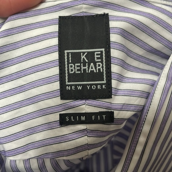 Mens IKE BEHAR slim fit size 17.5 34/35 - Picture 5 of 6